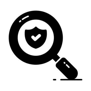 Ready to use glyph sticker denoting festive photo booth frame Ilustración de archivo