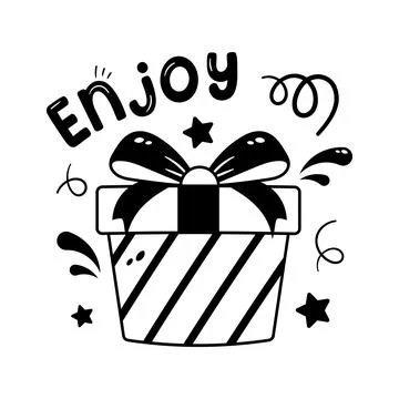 Ready to use glyph sticker denoting festive photo booth frame Illustration