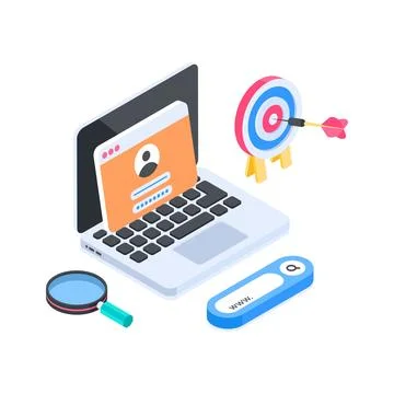 Ready to use isometric illustration detailing secure decentralized cloud Stock Illustration