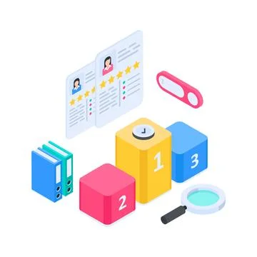 Ready to use isometric illustration showcasing secure automated cloud backup. Stock Illustration