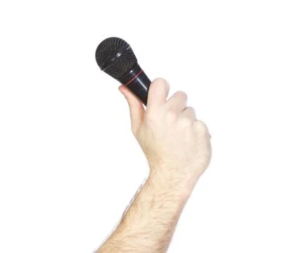 Ready to use microphone Stock Photos