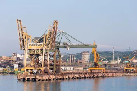 Ready to work in the harbor Stock Photos