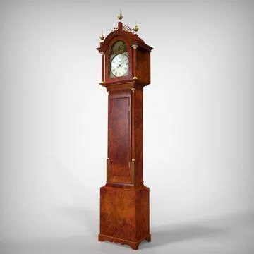 Reagans Oval Office Grand Fathers Clock 3D Model