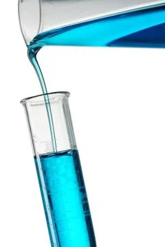 Reagent pouring Stock Photos