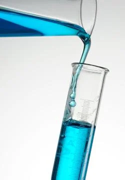 Reagent pouring Stock Photos