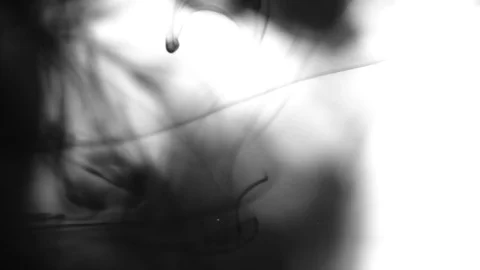Real 4K ink drops flowing in water Stock Footage 74724426