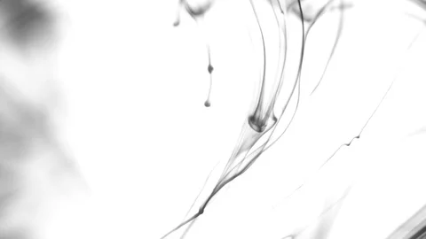 Real 4K ink drops flowing in water Stock Footage 74724586