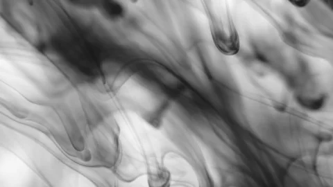 Real 4K ink drops flowing in water Stock Footage 74724909
