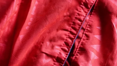 Real Abstract Background Wave Of Unique Solid Orange White Soft Fabric Stock Footage 162037612