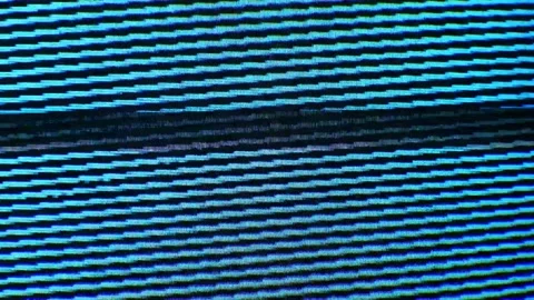 Real Analog Static Flickering Noise Texture. Bad Interference. Vidéo 261719224
