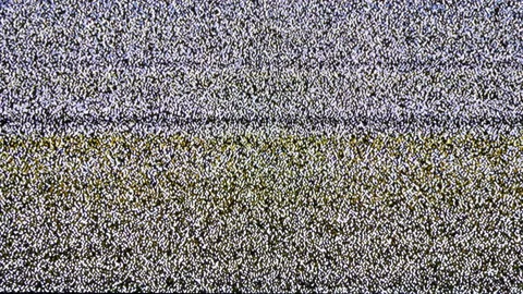 Real Analog TV Noize. TV no signal, white noise Stock Footage 124257565