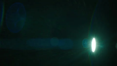 Real anamorphic lens flare overlay Stock Footage 147555441
