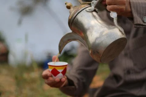 Real Arabian Coffee Pot Stock Photos