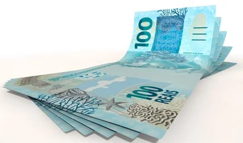 Real bank notes spread Stock Illustration