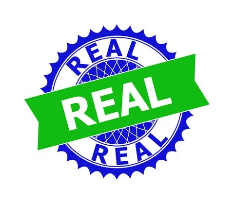 REAL Bicolor Clean Rosette Template for Stamp Seals Stock Illustration