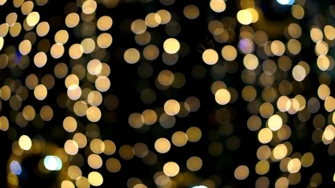 Real bokeh lights from Small LED lighting decoration Stock Footage 120686165