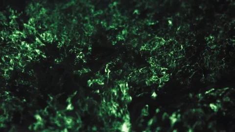 Real bubble entropy on black background - green Stock Footage 94957919
