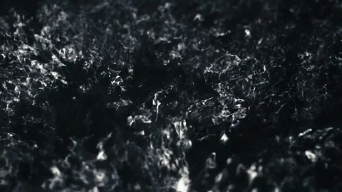 Real bubble entropy on black background - black and white Stock Footage 94957921