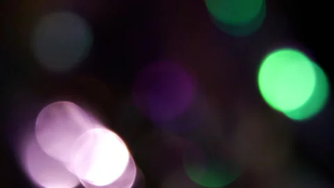 Real camera leak coverage and colored bokeh lights Stockbeeldmateriaal 309639532