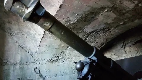 A real cannon of the First World War Video stock 82856587