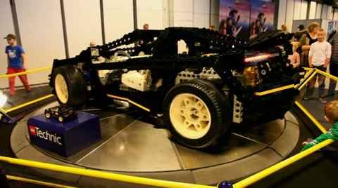 Real car built from Lego Stock Footage 35179731