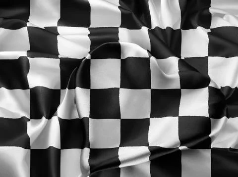 Real checkered flag Stock Illustration