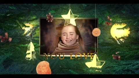Real Christmas Footage Slideshow Stock After Effects