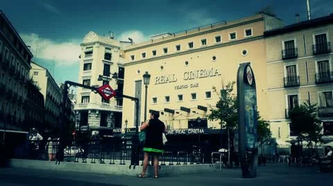 Real Cinema Madrid stylized Stock Footage 11482301