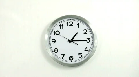 Real clock 24 hours Stock Footage 587166