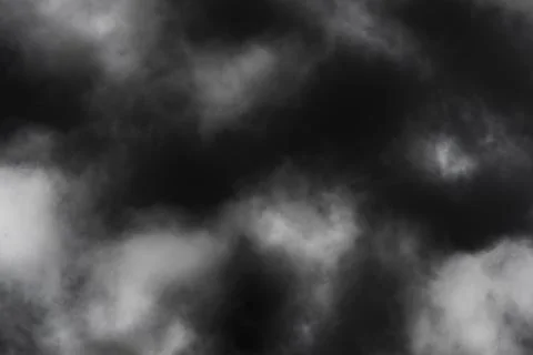 Real Cloud Elements on Black for Photo &amp; Video Overlays for Special Effect Stock Photos