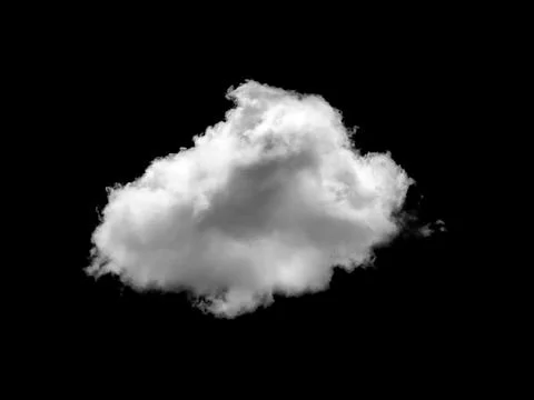 Real cloud photo, white cloud isolated on a black background, Separate whit.. 스톡 사진