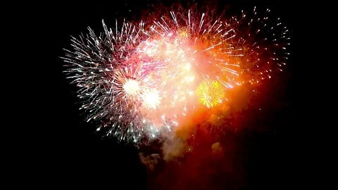 Real Colorful firework with many effect Video stock 85631935