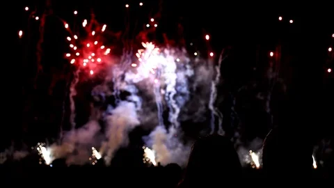 Real Colorful firework with many effect Video stock 85631963