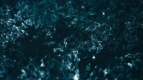 Real cyan bubble on black background, azure Stock Footage 94957916