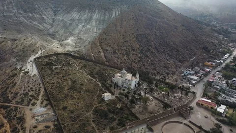 Real de Catorce chappel of Guadalupe in San Luis Potosí. Mexico tourism Stock Footage 118675629