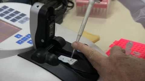 Real DNA lab work 02 Stock Footage 34603575