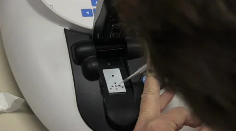 Real DNA lab work 04 Stock Footage 34609816