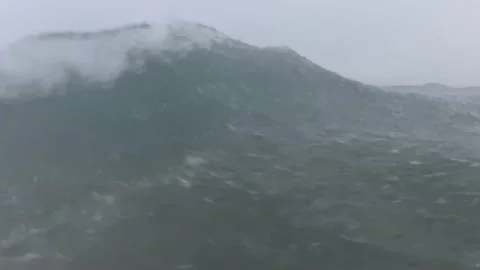 A real drowning in a hard rainy storm Video stock 178566441