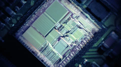 Real electronic device macro. With moving lights Stock Footage 39328668