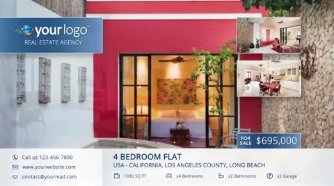 Real-Estate 1min Display Loop V - After Effects Template After Effects stock