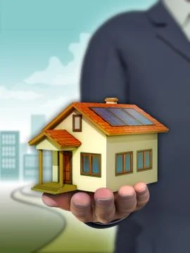Real estate agent Stockillustratie