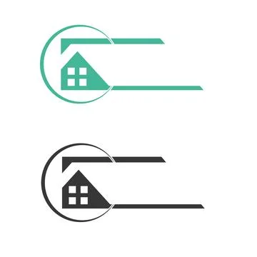 Real Estate And House Logo Design Symbol Vector Template Pro Vector Stock Illustration