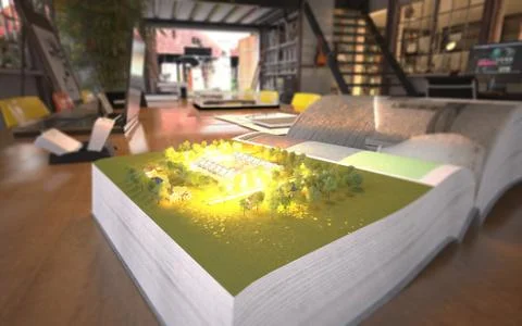 Real Estate Augmented Reality Virtual Brochure - 4K HD 300 DPI Stock Photos