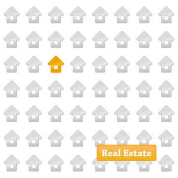 Real estate background. Stock Illustration
