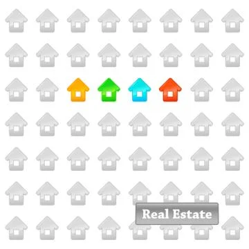 Real estate background. Stock Illustration