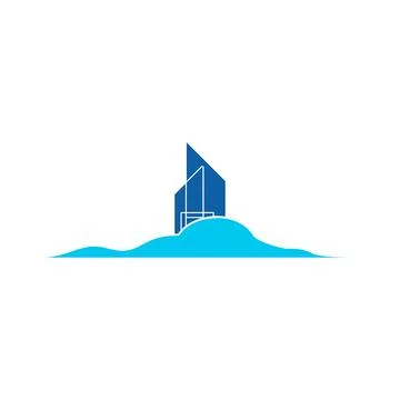 Real Estate Building Logo Vector Ilustración de archivo