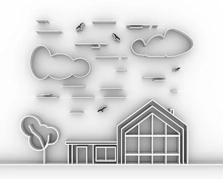 Real estate concept Stock Illustration