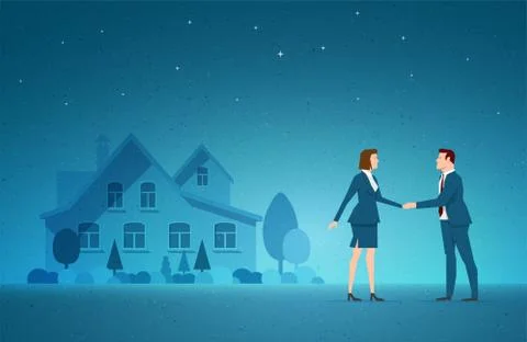 Real Estate concept vector illustration Stock Illustration