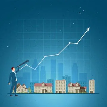 Real Estate concept vector illustration Illustrazione stock