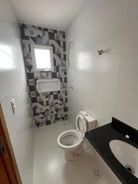 Real estate development bathroom Stock Photos